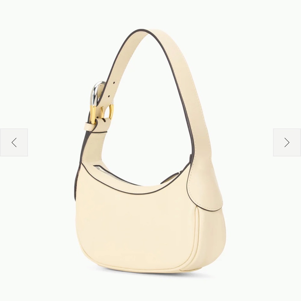 NWOT Staud Owen bag cream mixed metal shoulder bag